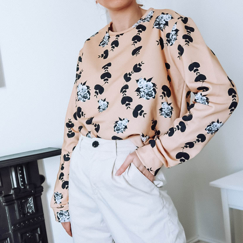 Ways To Wear: Crop Floral Sweatshirt