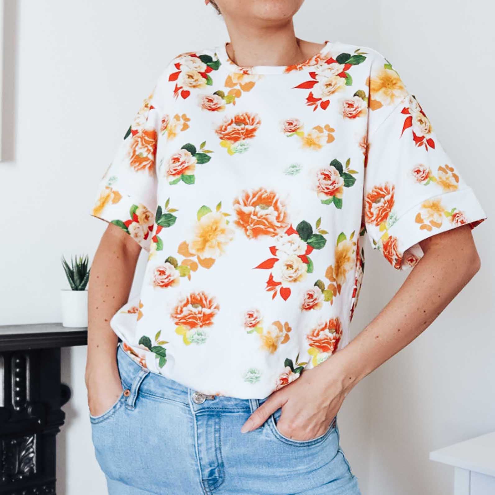 Ways To Wear: White Floral Cotton T-Shirt