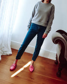 Silver Grey Cropped Sweatshirt SCD