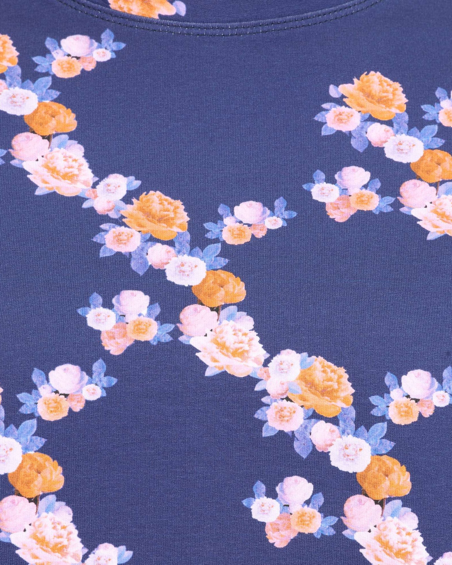 Navy Blue Floral Sweatshirt Sophie Cameron Davies
