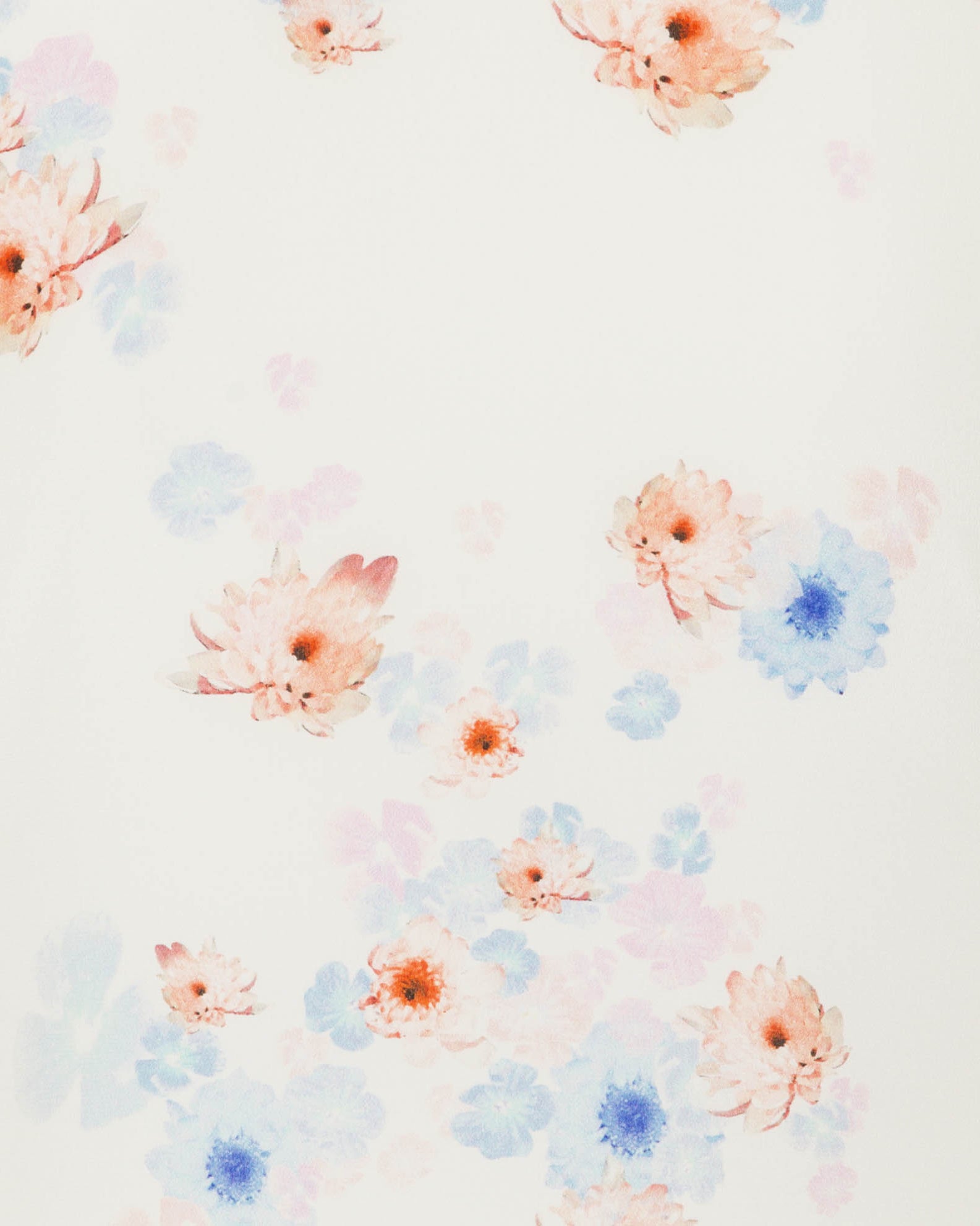 Beach Flower Print Silk crepe de chine Shirt