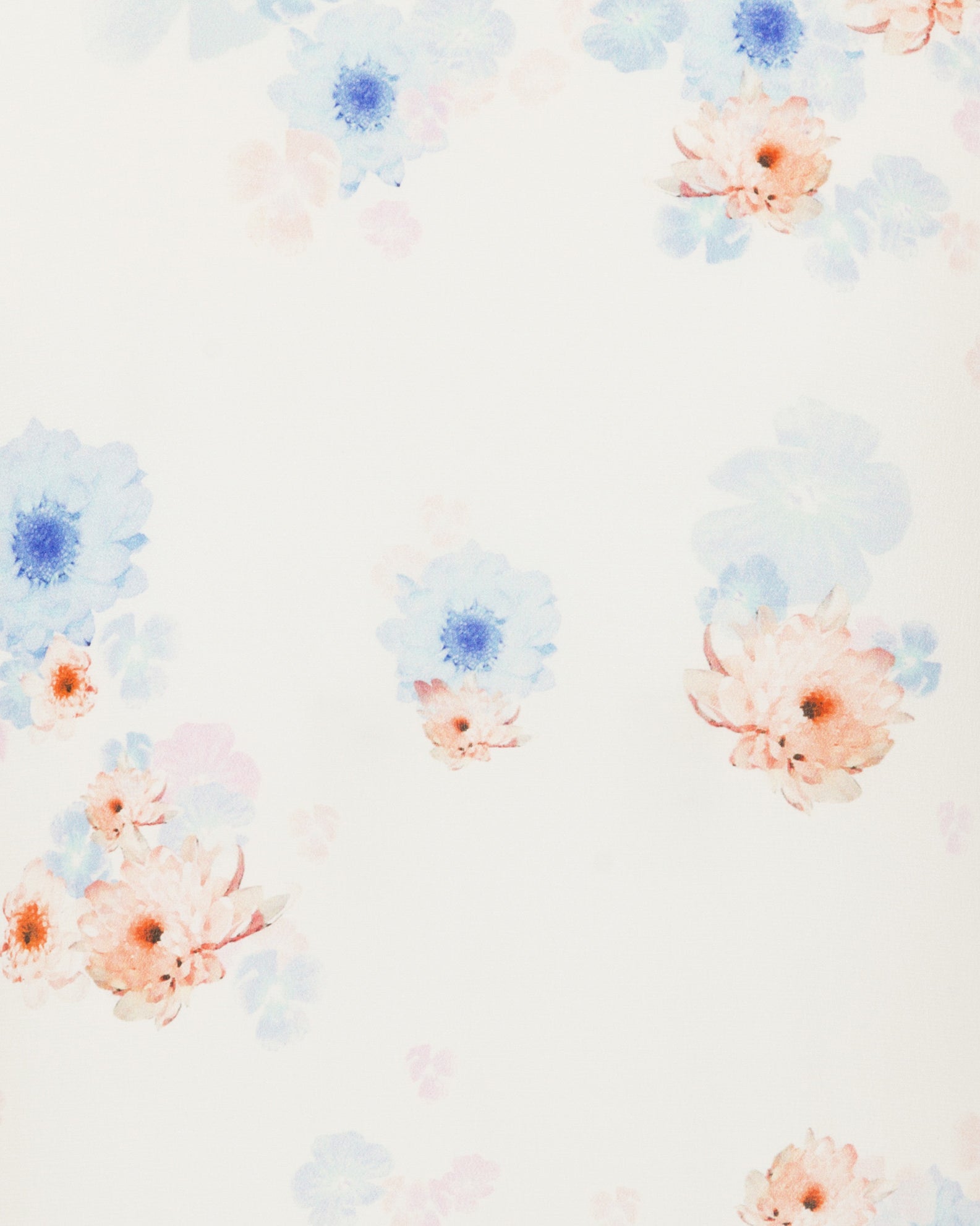 Beach Flower Print Silk crepe de chine Top