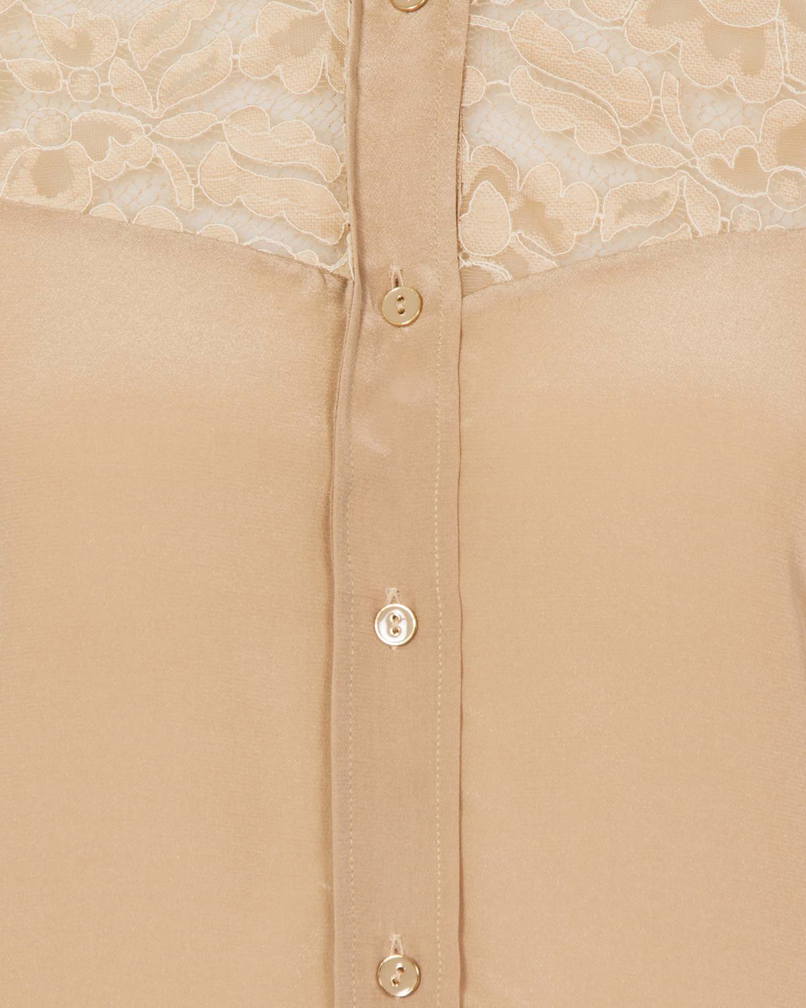 Classic Silk Shirt Beige