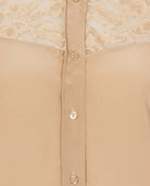 Classic Silk Shirt Beige