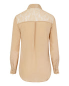 Classic Silk Shirt Beige