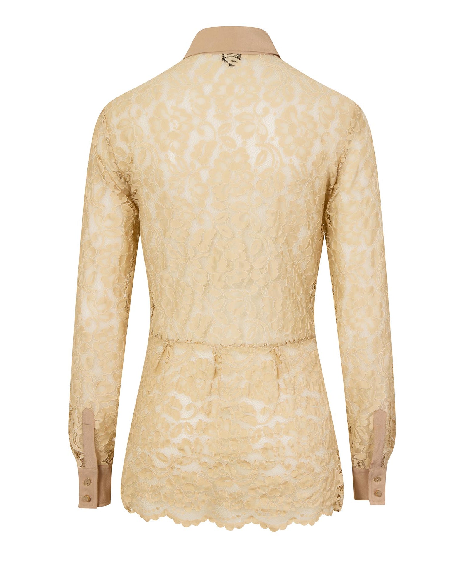 Lace Shirt Beige