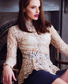 Lace Shirt Beige
