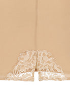 Silk Mini Skirt Beige