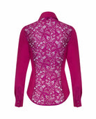 Fitted Silk Shirt Berry Pink