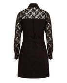 Classic Cotton Shirt Dress Black