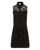 Cotton Shirt Dress Black