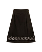 Cotton Skirt Black
