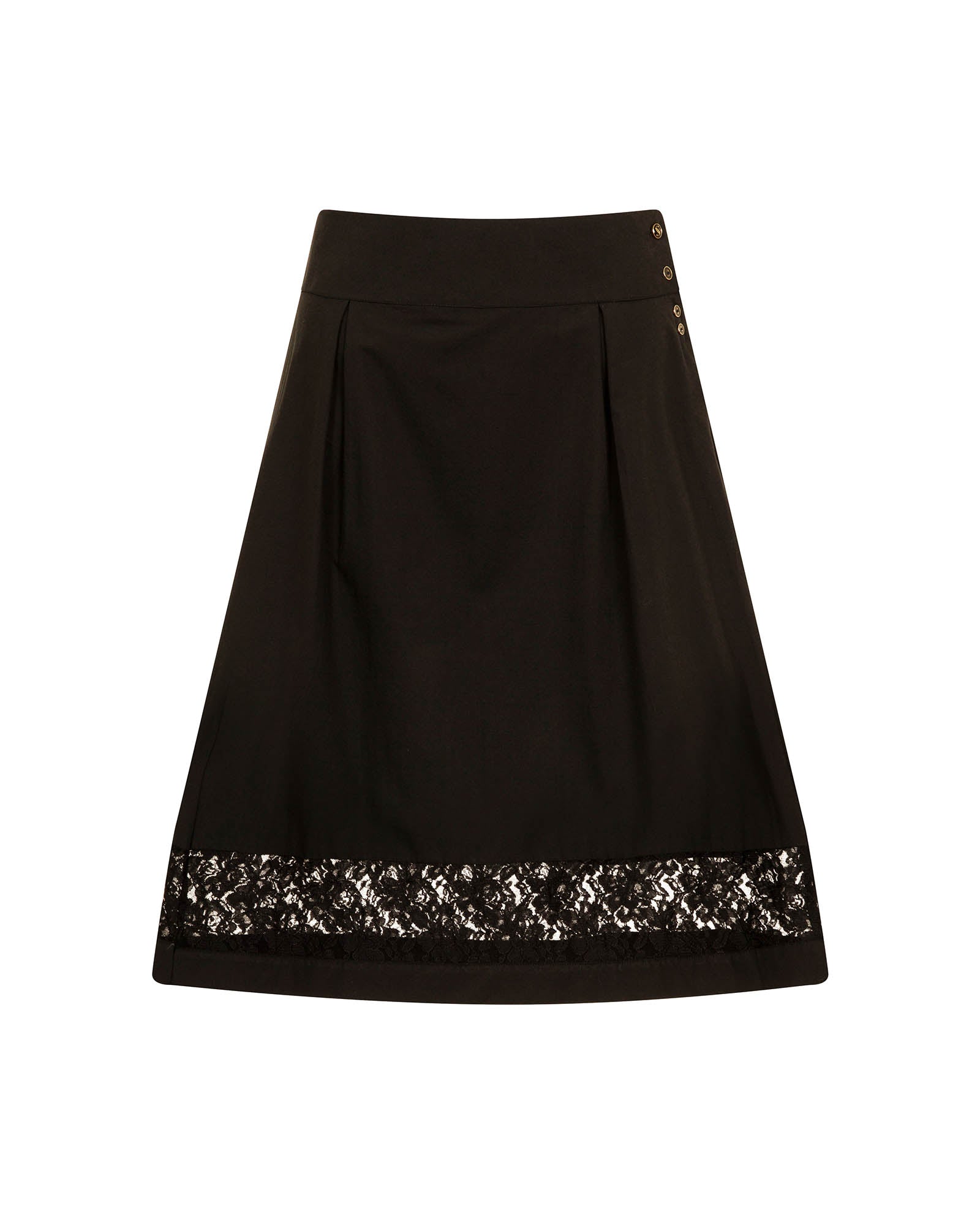 Cotton Skirt Black