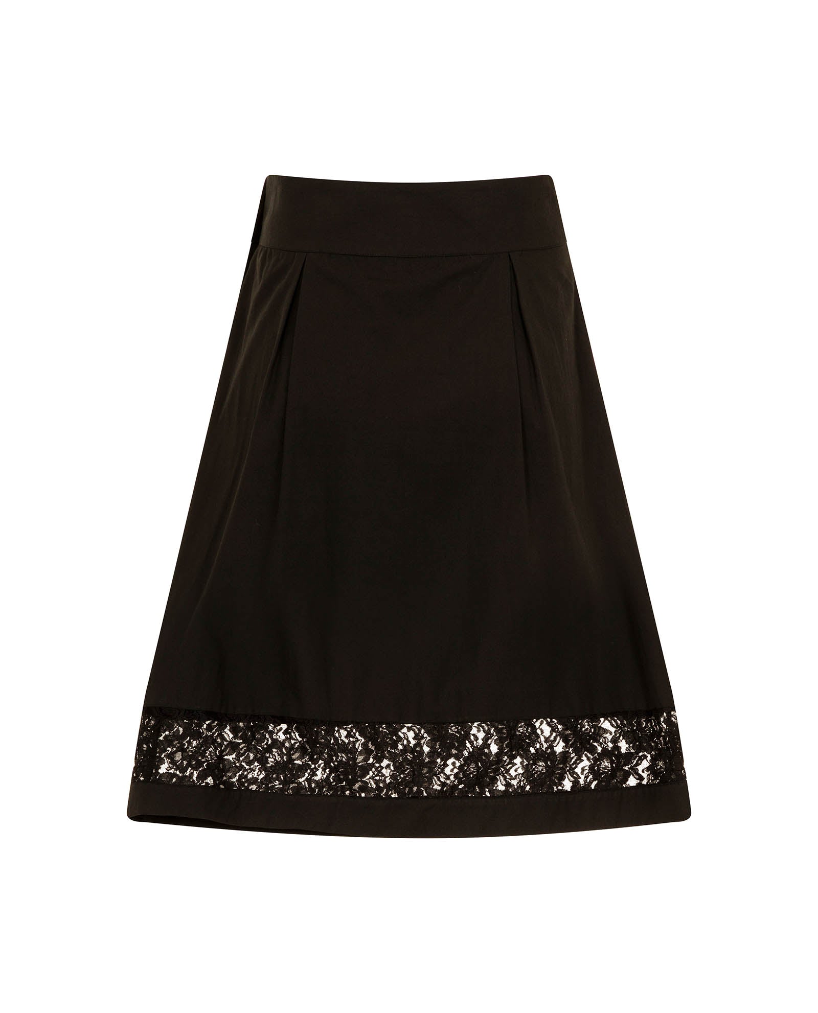 Cotton Skirt Black