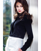 Fitted Silk Shirt Black