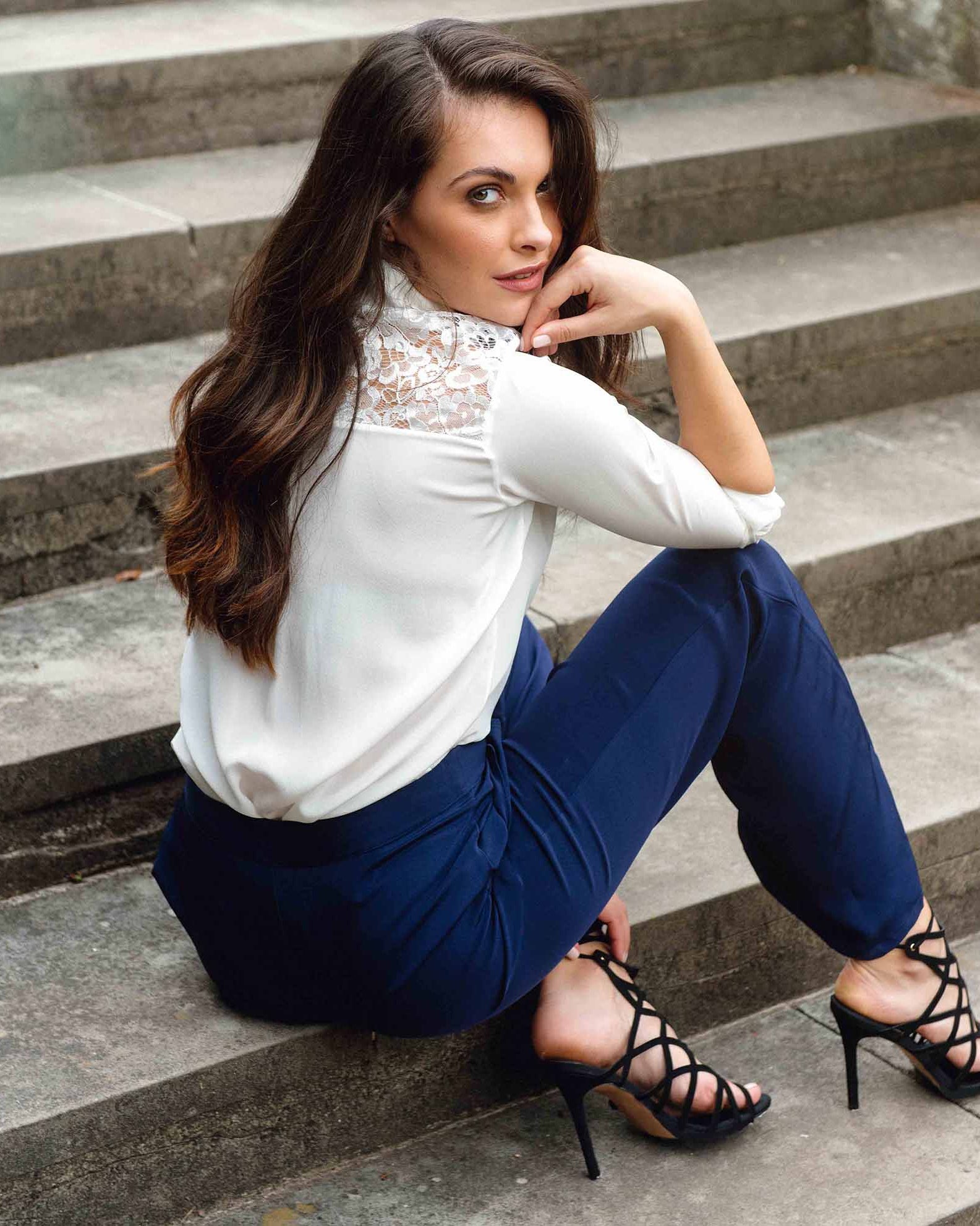 Classic Silk Shirt white