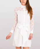Classic Cotton Shirt Dress White