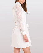 Classic Cotton Shirt Dress White