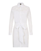 Classic Cotton Shirt Dress White