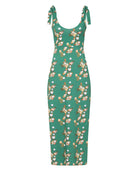 Green Floral Cotton Maxi Dress Sophie Cameron Davies