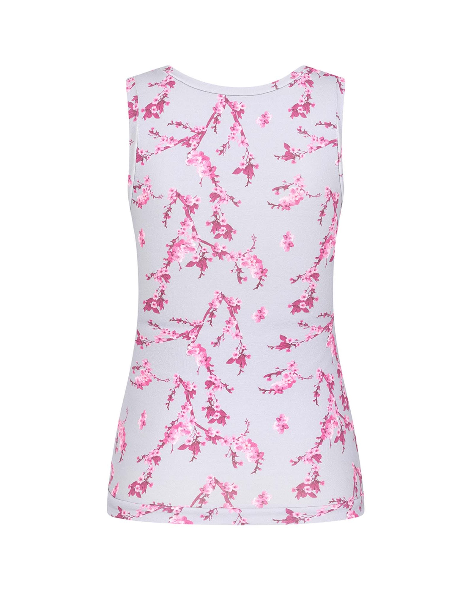 Grey & Pink Floral Vest Top SCD