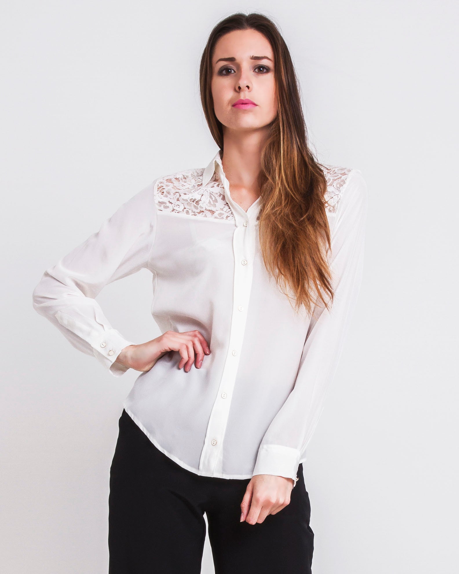 Classic Silk Shirt Ivory