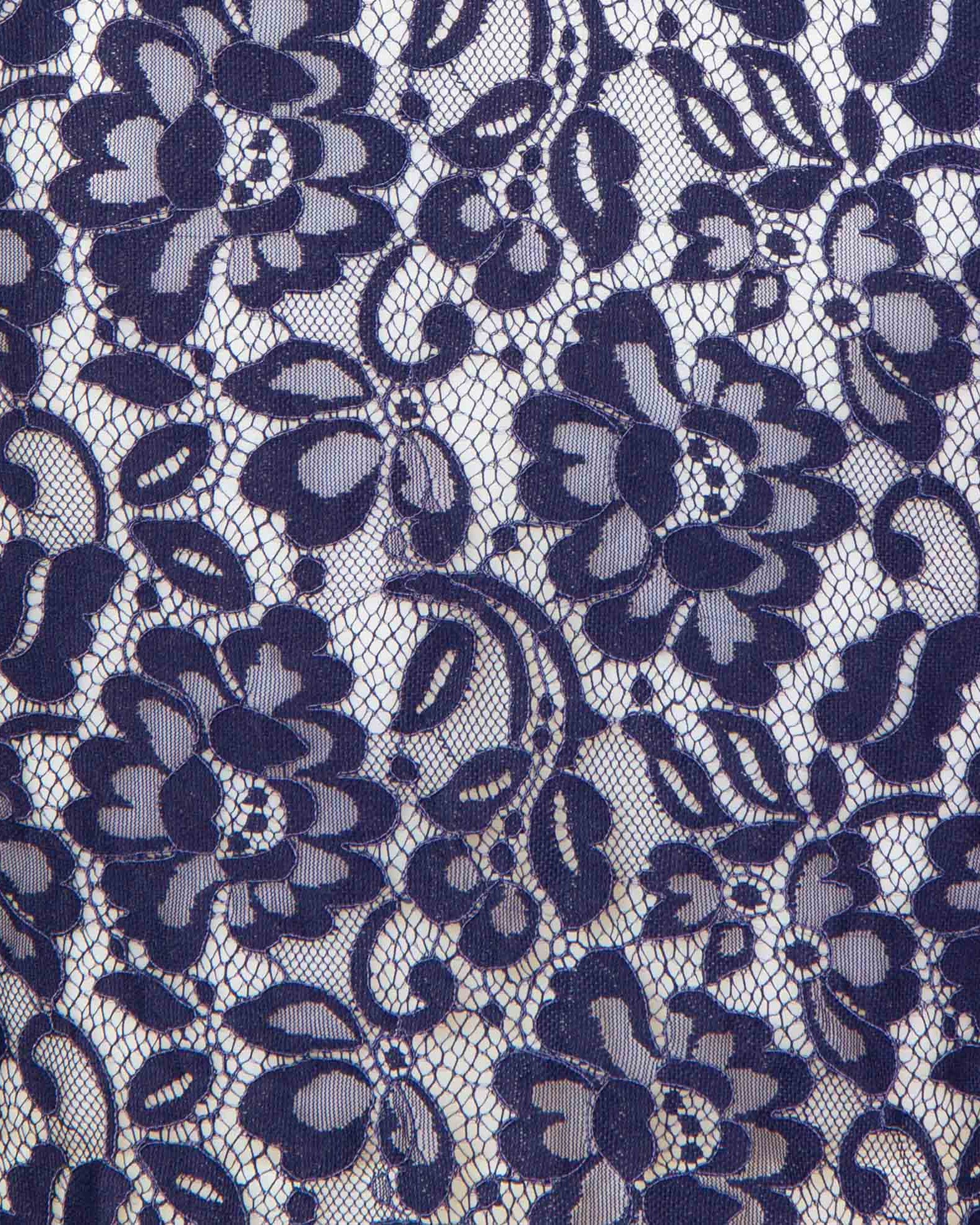 Lace Shirt Navy Blue