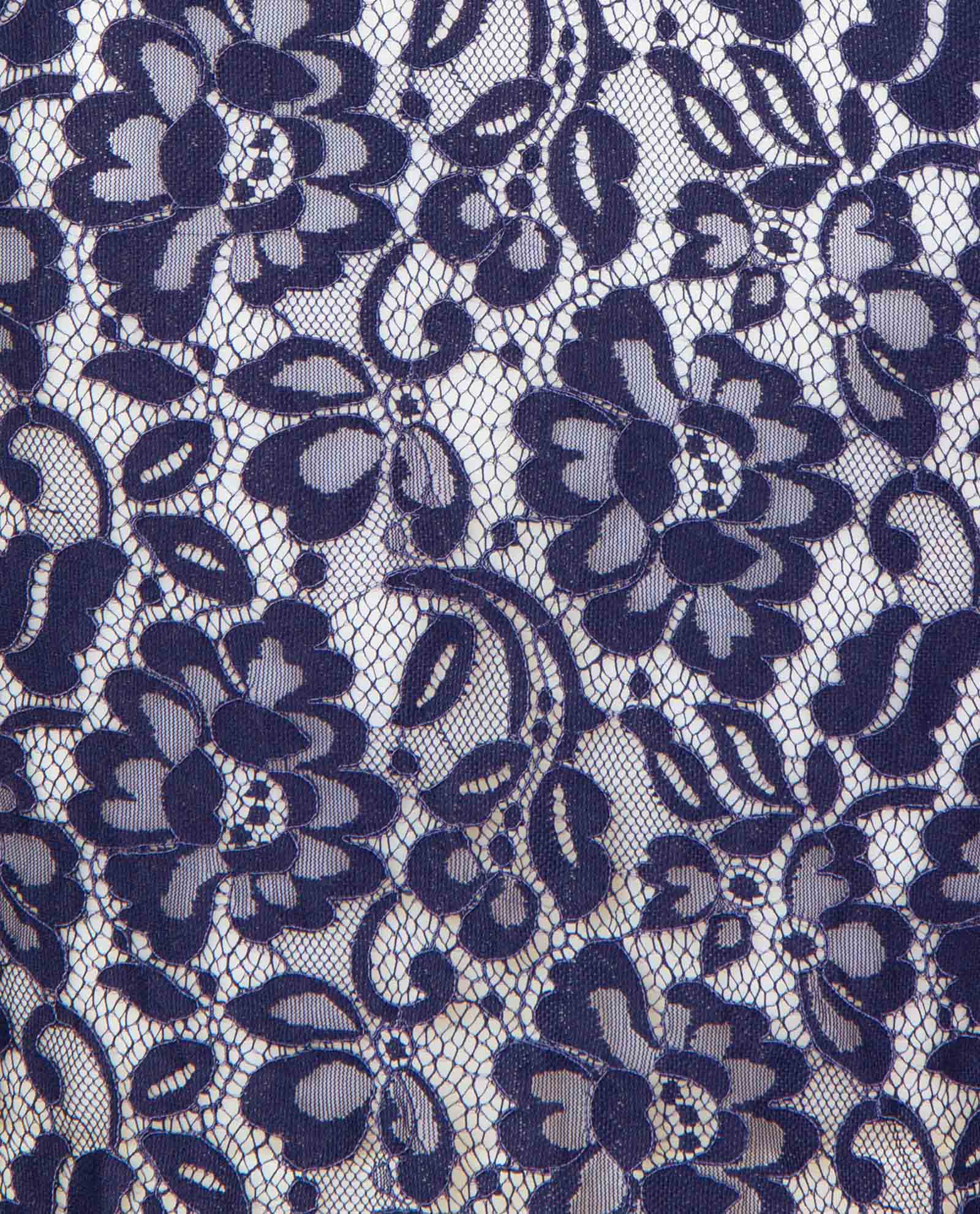 Lace Shirt Navy Blue