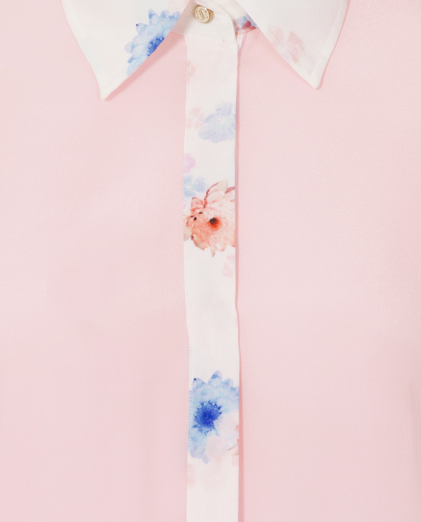 Classic Silk Shirt Pale Pink