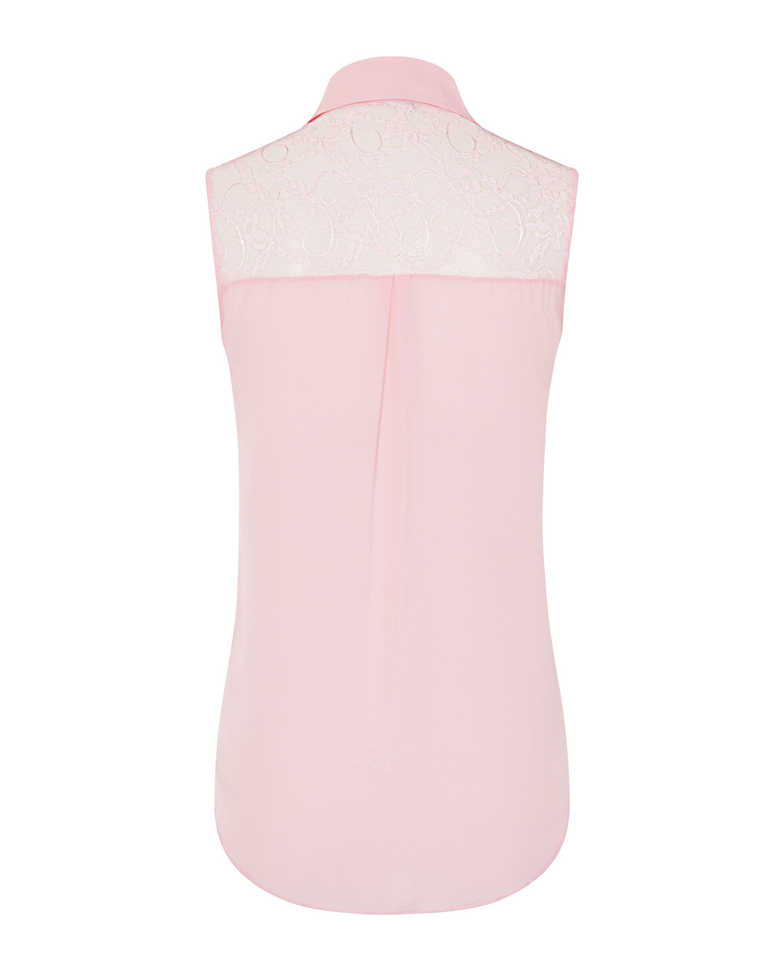 Classic Silk Top Pale Pink