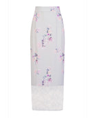 Rose Silk Maxi Skirt