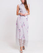 Rose Silk Maxi Skirt