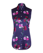 Rose Print Silk Top