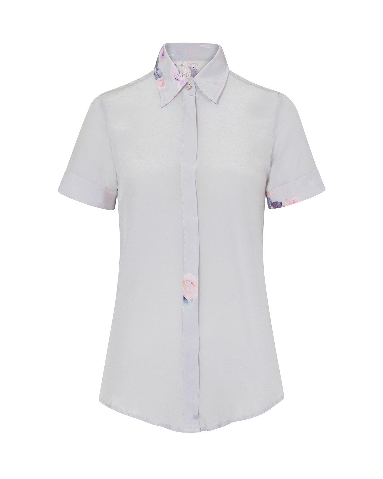 Classic Silk Shirt Silver