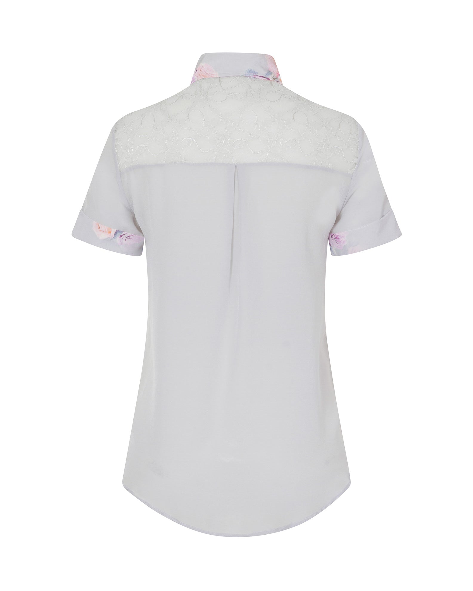 Classic Silk Shirt Silver