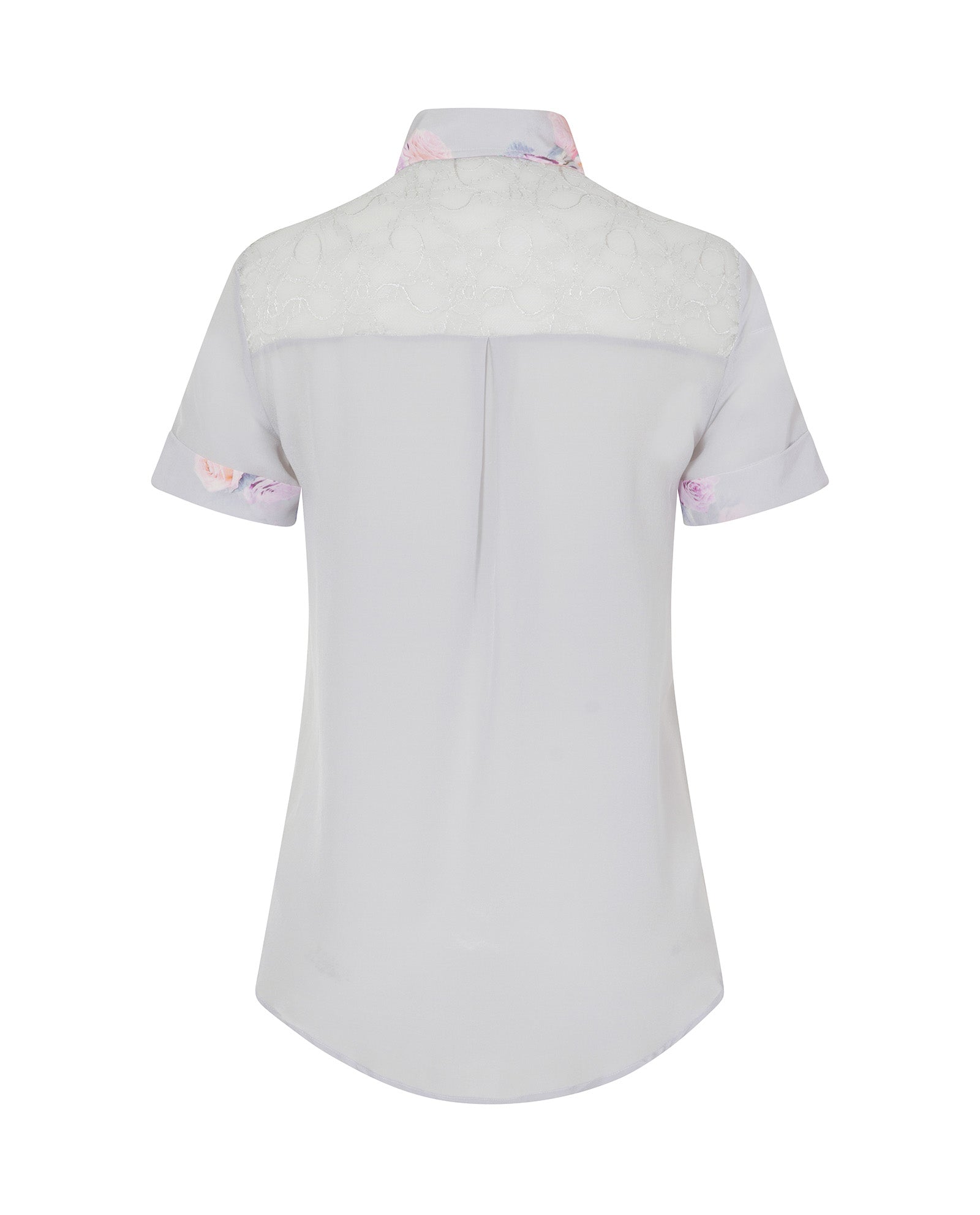 Classic Silk Shirt Silver