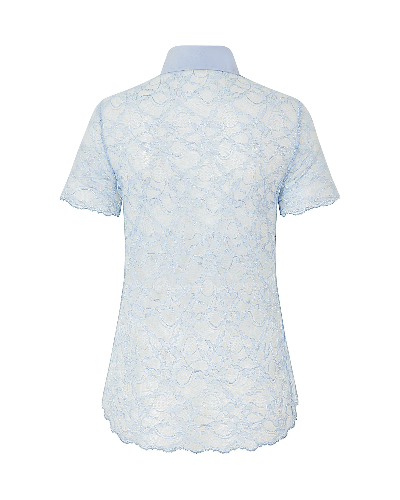 Lace Shirt Sky Blue