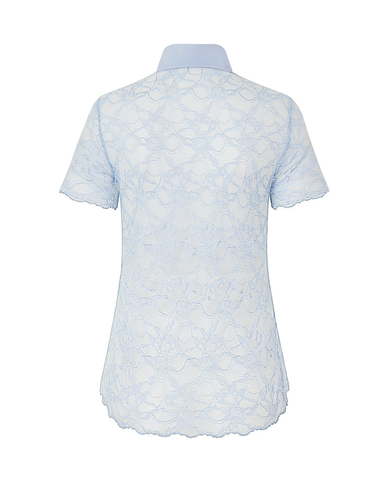 Lace Shirt Sky Blue