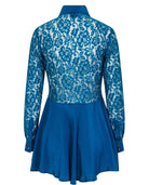Lace Mini Dress Teal