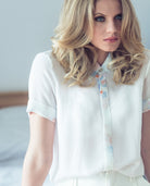 Classic Silk Shirt White