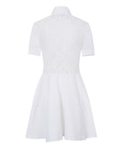 Cotton Lace Mini Dress White