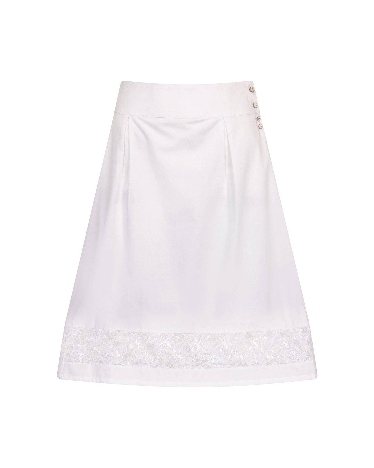 Cotton Skirt White