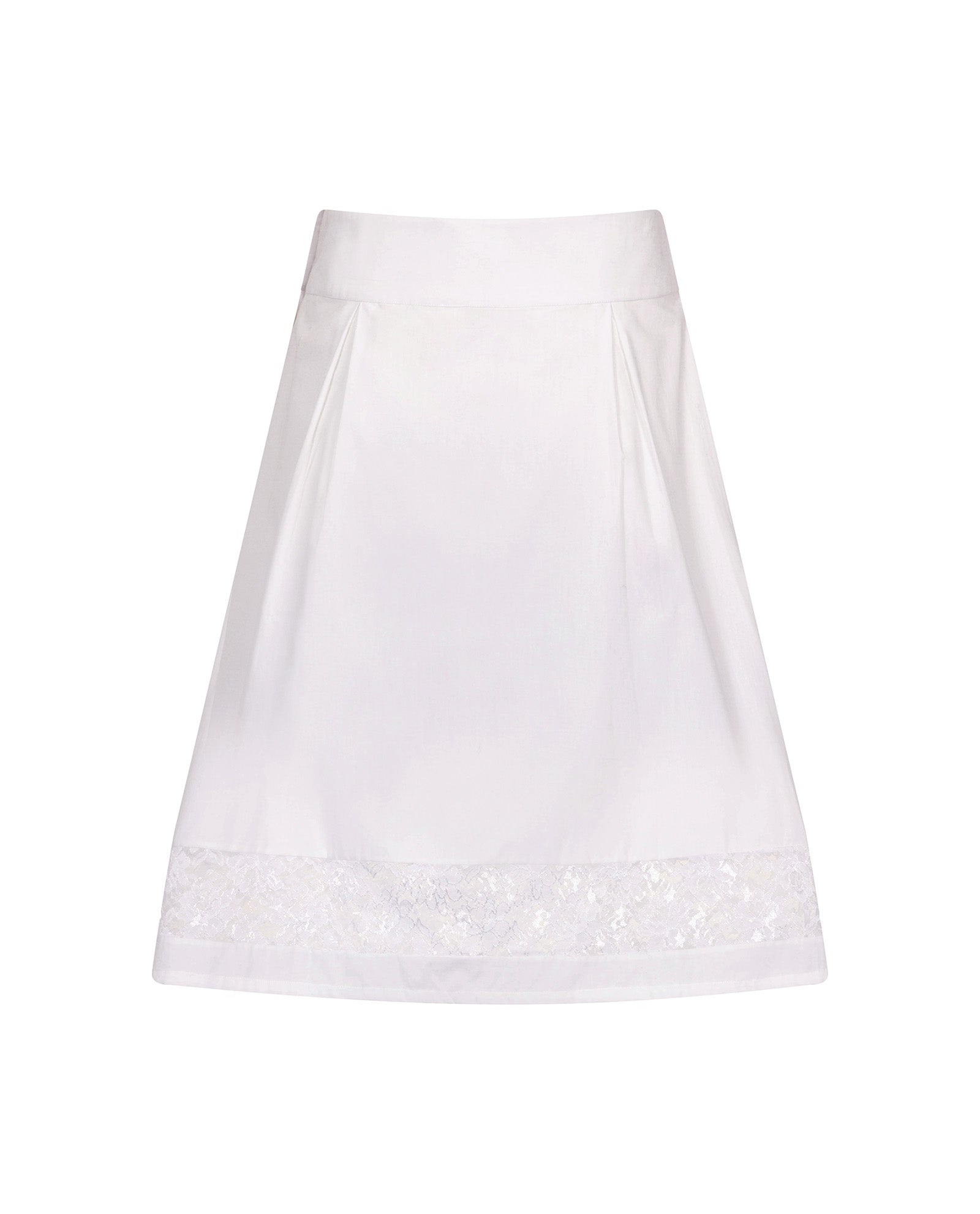 Cotton Skirt White
