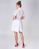 white cotton lace dress