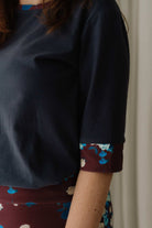 Navy Blue Cotton Jersey T-shirt