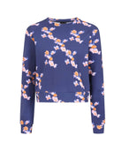 Navy Blue Floral Sweatshirt Sophie Cameron Davies