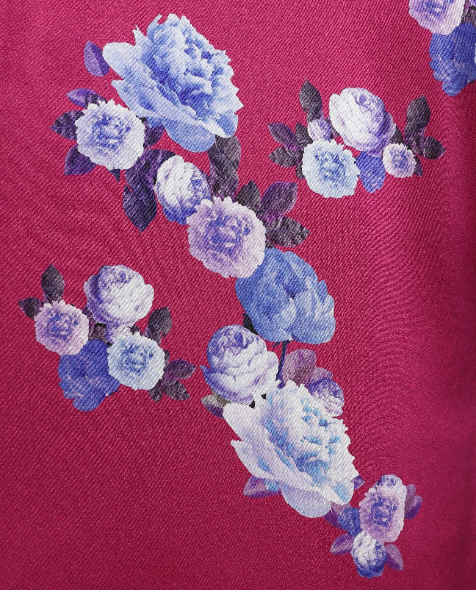 Pink Peony Silk Satin