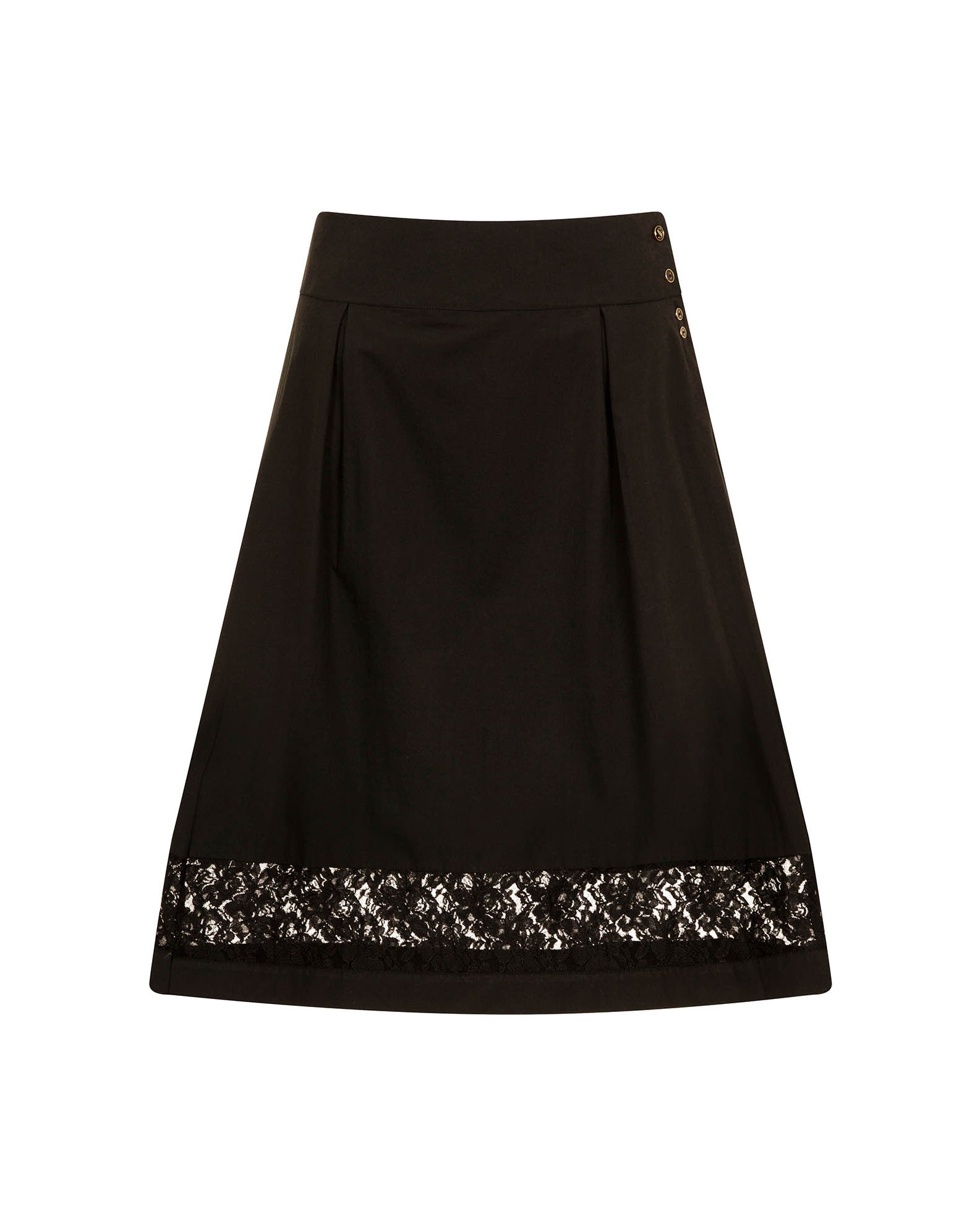 Cotton Skirt Black