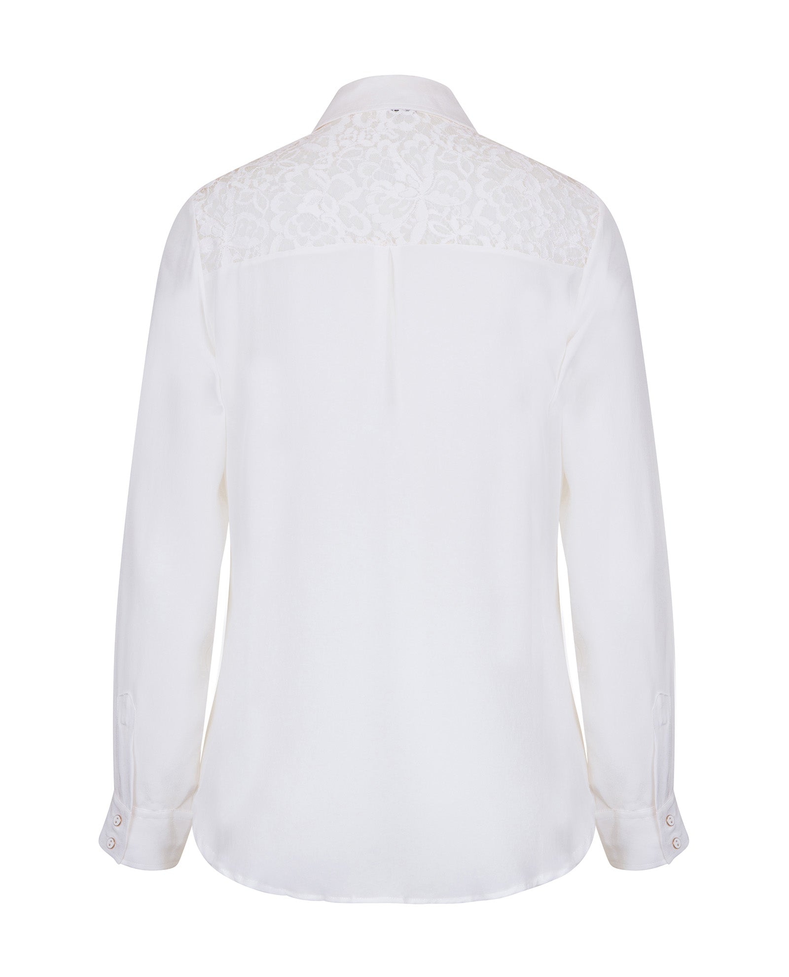 Classic Silk Shirt Ivory Sophie Cameron Davies