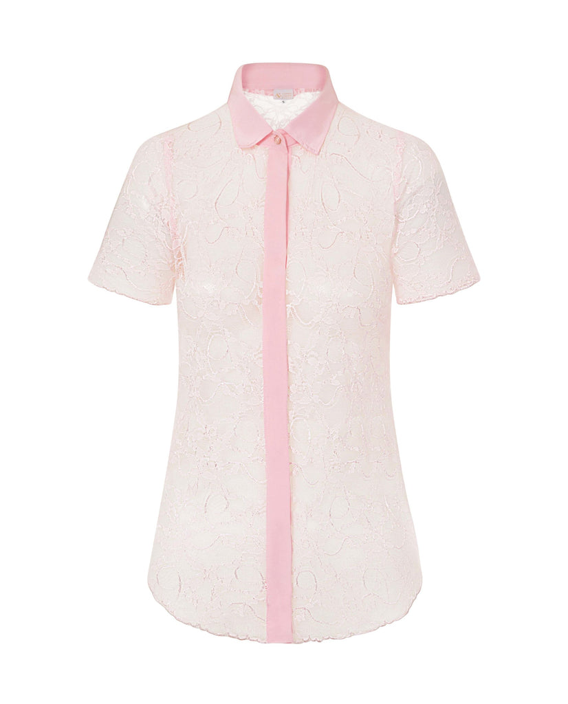 Lace Shirt Pale Pink